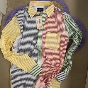 Rowing Blazers candy striped button down